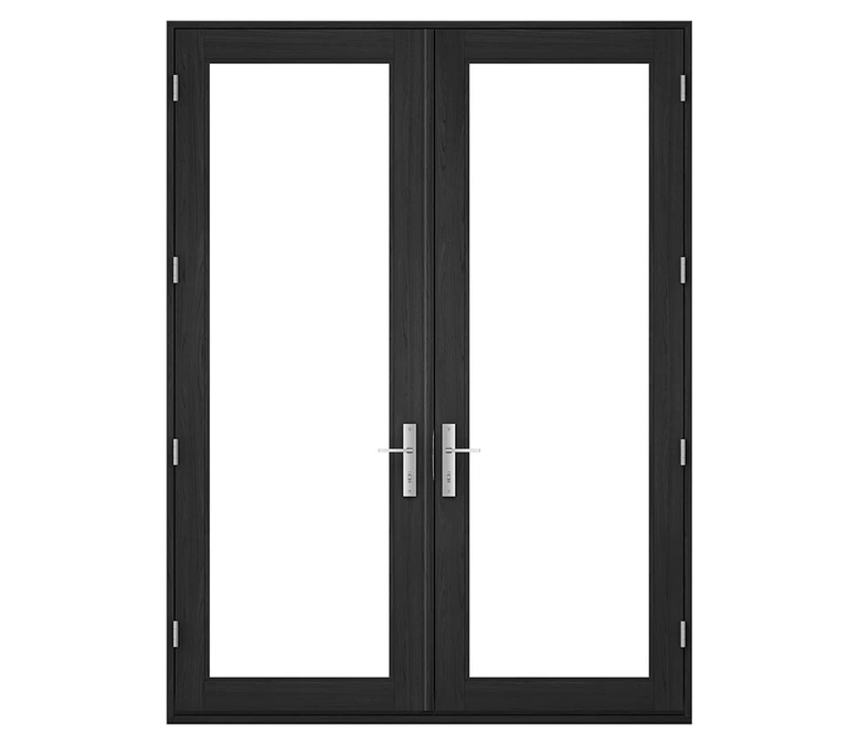 Pella Reserve Contemporary Wood Hinged Patio Door in Gilbert